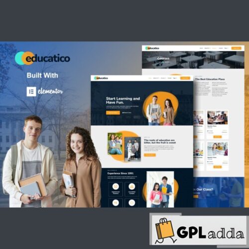 Educatico - Education School & Online Courses Elementor Template Kit