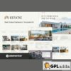 estatic real estate elementor template kit