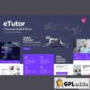 etutor education online course elementor pro template kit