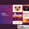 fang halloween party elementor template kit