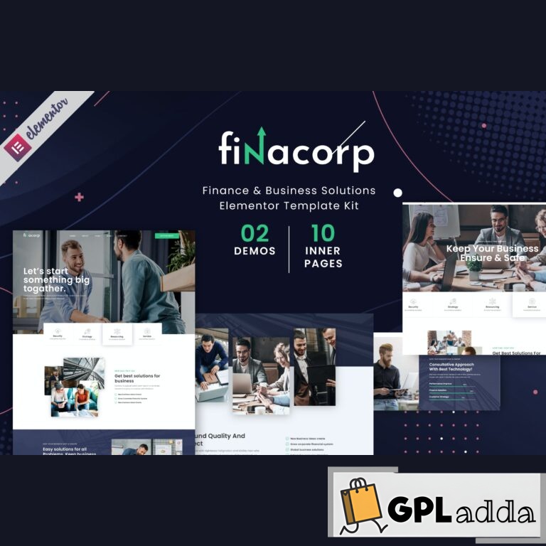 FinaCorp - Finance Corporate Elementor Template Kit