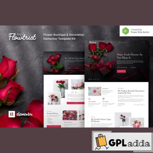 Flowtrist - Flower Boutique & Florist Elementor Template Kit