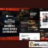 gastros garage motorcycle service repair elementor template kit