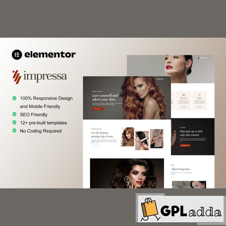 Impressa - Personal Stylist & Makeup Service Elementor Template Kit