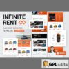 infiniterent car rental elementor template kit