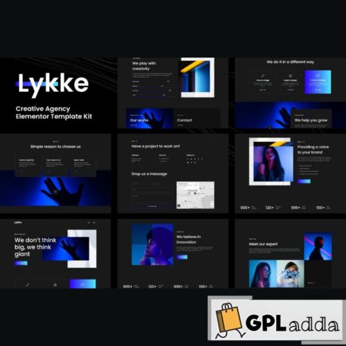 Lykke - Creative Agency Elementor Template Kit