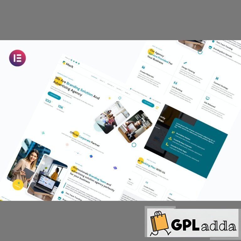 Merk - Branding Solution & Advertising Agency Elementor Template Kit