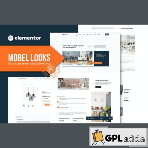 Mobel Looks - Furniture Store WooCommerce Elementor Template Kit