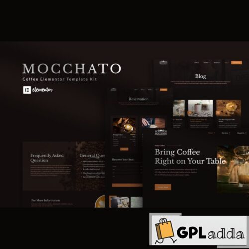 Mocchato - Coffee Shop Elementor Template Kit