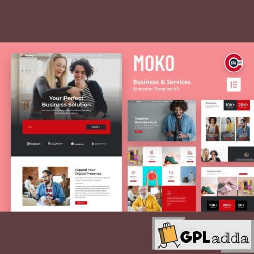 Moko - Business & Services Elementor Template Kit