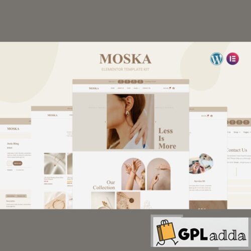 Moska - Fashion Jewelry Store WooCommerce Elementor Pro Template Kit