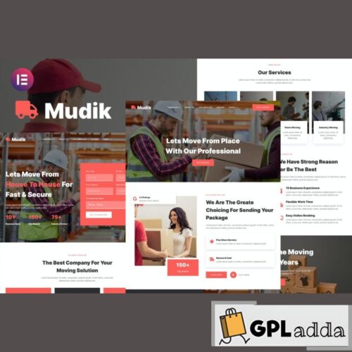 Mudik - Moving & Transportation Services Elementor Template Kit