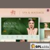 nature spa massage elementor template kit