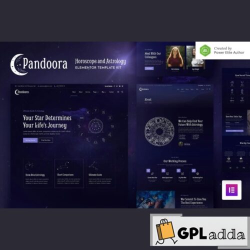Pandoora - Horoscope & Astrology Elementor Template Kit