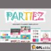 partiez kids party planner elementor template kit