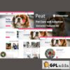 peat pet care adoption elementor template kit