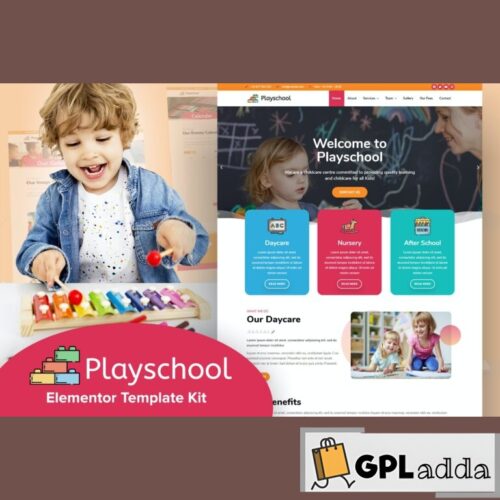 Playschool - Childcare & School Elementor Template Kit