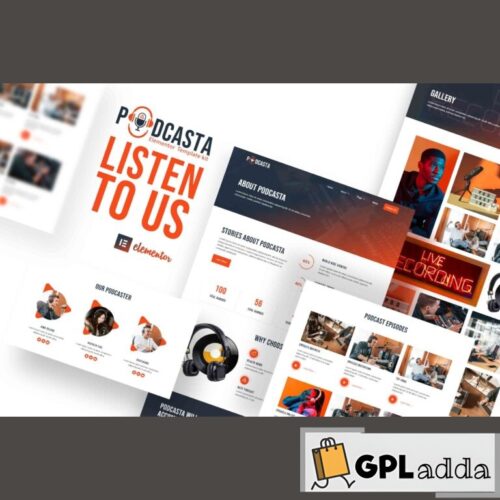 Podcasta - Podcast & Streaming Elementor Template Kit