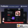 podkesta dark theme podcast elementor template kit