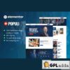 populi politician elementor template kit