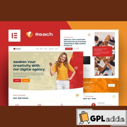 Reach - Digital Agency & Creative Elementor Template Kit