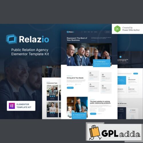 Relazio - Public Relation Agency Elementor Template Kit