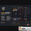 rhino esports gaming elementor template kit