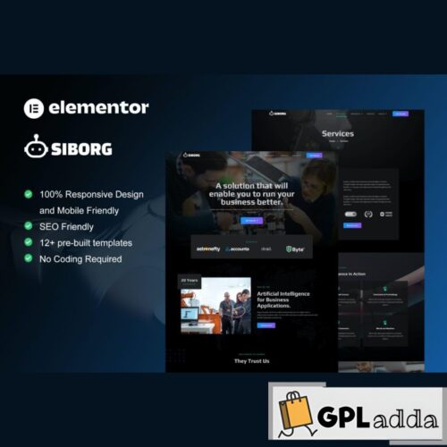 Siborg - Robotics & Technology Elementor Template Kit