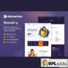 socialzy social media marketing agency elementor template kit