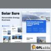 solar sure renewable energy business elementor template kit