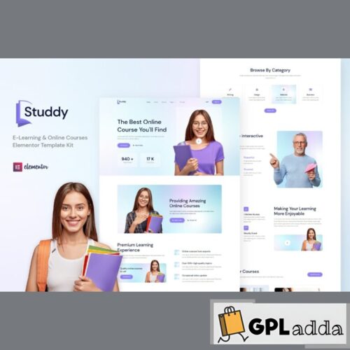 Studdy - E-Learning & Online Courses Elementor Template Kit