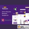 taleem online education elementor template kit