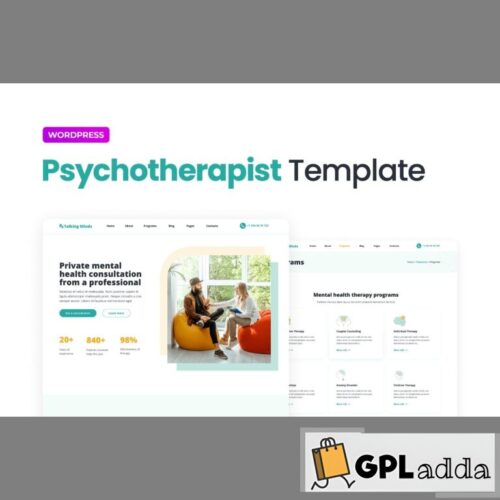 Talking Minds - Psychotherapist Elementor Template Kit