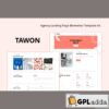 tawon agency landing page elementor template kit