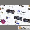 techie tech company digital startup elementor template kit