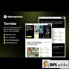 tennise tennis school sports club elementor template kit