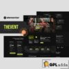 thevent event agency elementor template kit