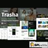 trasha waste management recycling service elementor template kit