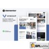 vencap venture capital investment elementor template kit