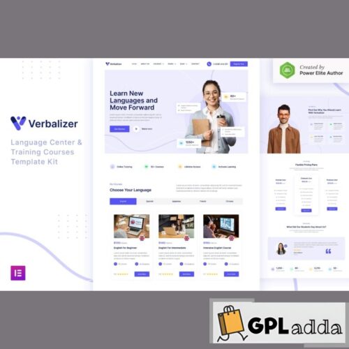 Verbalizer - Language Courses & Learning Center Elementor Template Kit
