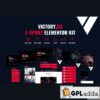 victory esports gaming elementor template kit