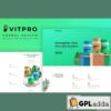 vitpro herbal health elementor template kit