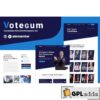 votegum candidate election elementor template kit