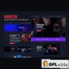 warzon esports gaming elementor template kit