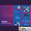 wasat creative portfolio elementor template kit