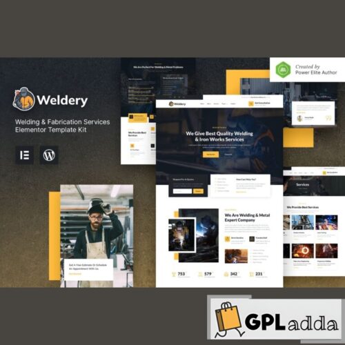 Weldery - Welding & Fabrication Services Elementor Template Kit