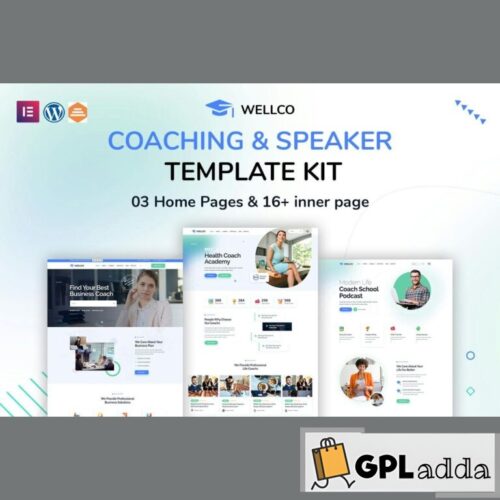 Wellco - Coaching & Speaker Elementor Template Kit