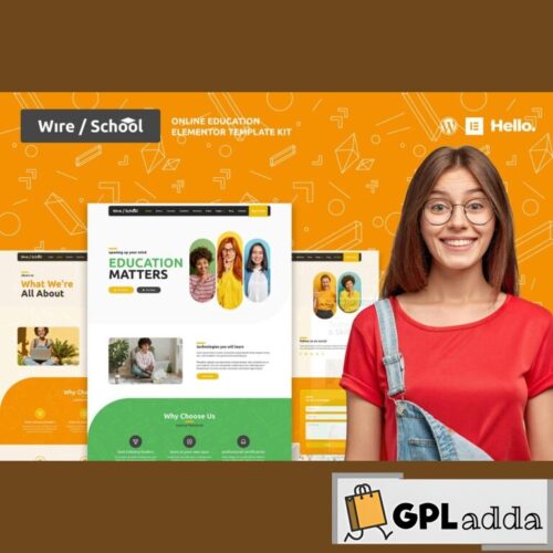 Wire School - Online Education Elementor Template Kit