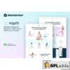 yogafit yoga and meditation teacher elementor template kit