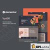yushi sushi food elementor template kit